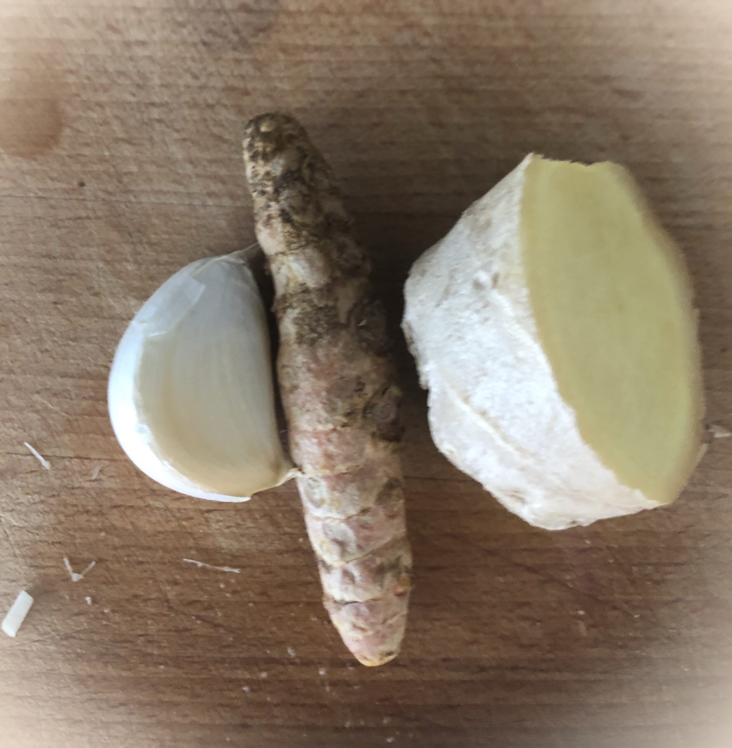 Knoblauch, Ingwer und Kurkuma 